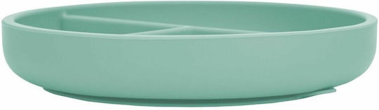 FreeOn Child Food Plate Baby Led Weaning Silicone Green