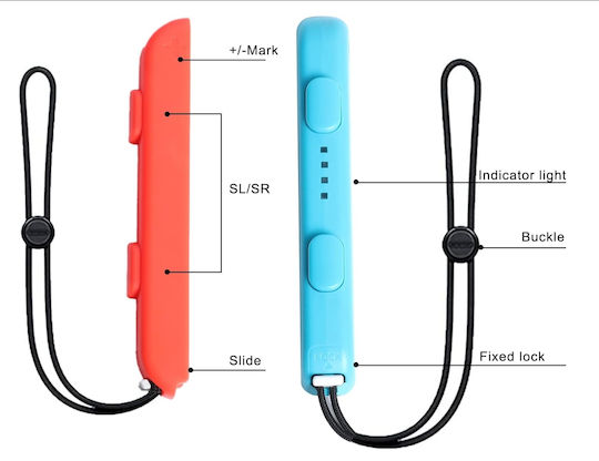 Hand/Neck Strap Χειριστηρίου για Switch σε Κόκκινο χρώμα