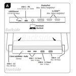 HAMA Connect2Office USB-C Docking Station mit HDMI/DisplayPort 4K PD Ethernet Gray