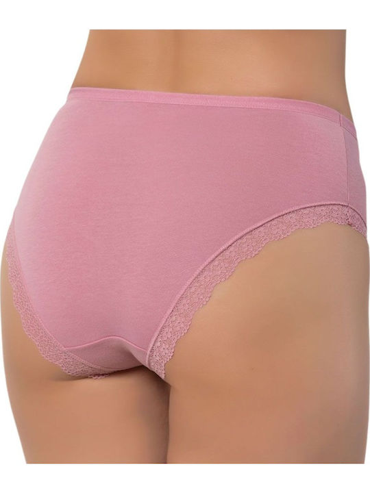 Hochtailliert Damen Slip Pastel Pink