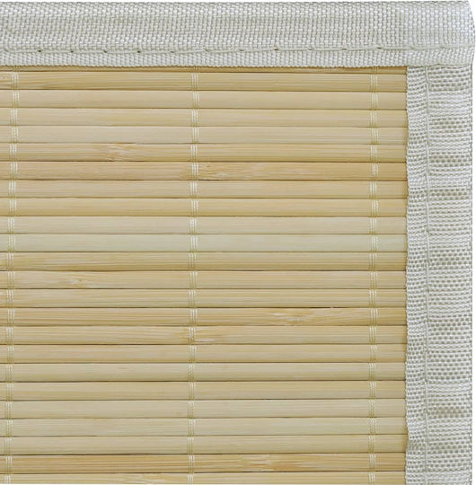 vidaXL Rutschfest Teppich Rechteckig Synthetisch,Polyester/Cotton/Leather Natural
