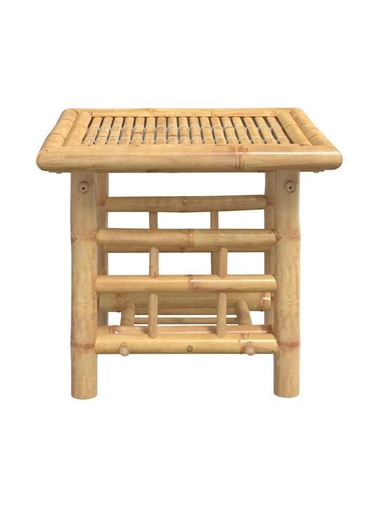 Tisch für kleine Außenbereiche aus Bambus Stabil CAFE 45x45x45cm