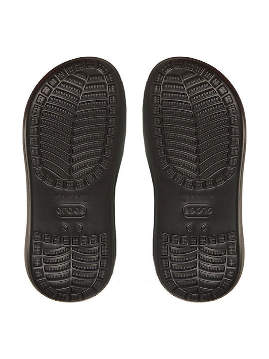 Crocs Classic Crush Γυναικεία Σαμπό Μαύρα