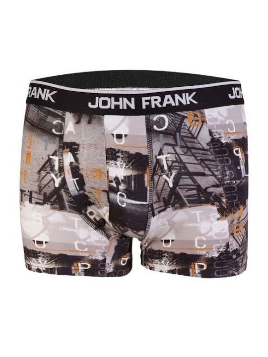 John Frank New York Boxeri pentru bărbați Multicolor cu modele 1Pachet