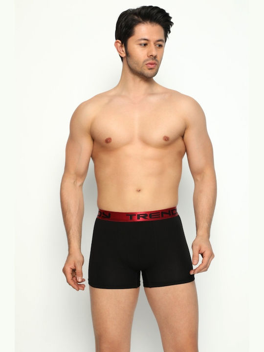 Trendy Men's Boxer Cotton Bordeaux