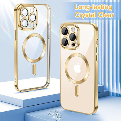 Techsuit Back Cover Silicone Gold (iPhone 14 Pro)