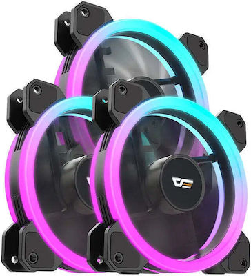 Darkflash DR11 Case Fan 25mm με ARGB Φωτισμό 3τμχ