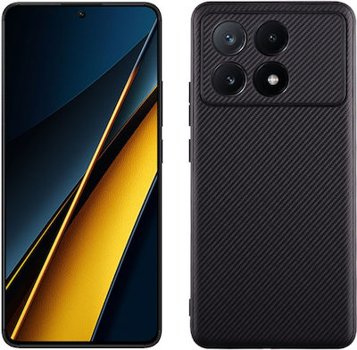 Volte-Tel Back Cover Silicone Durable Black (Poco X6 Pro)