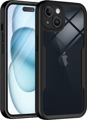 Techsuit 360 Full Cover Set with Glass Black (iPhone 15 Plus)