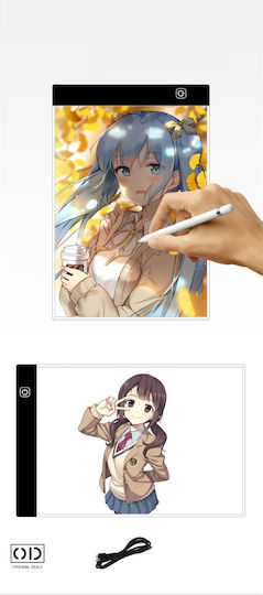 LCD Tableta de scris Alb