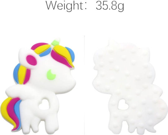 Queen Mother Unicorn Teether for Teething Relief BPA Free Silicone for 6 Months White