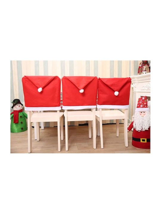 Set Chair Back Covers Zola 6 Pieces Santa's Hat Model 65x50 Cm