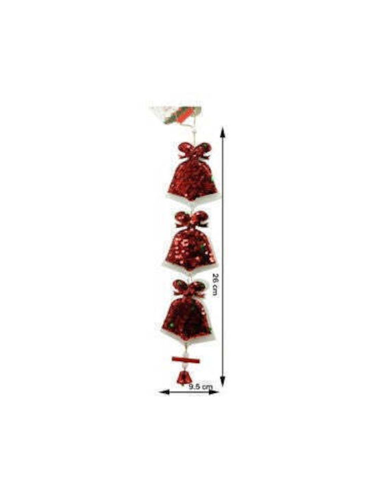 Ornament suspendat cu pantaloni evazati Din lemn Roșie 8x20buc