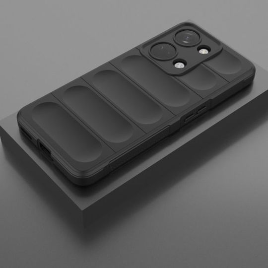 Techsuit Shield Umschlag Rückseite Silikon Schwarz (OnePlus Nord 3)
