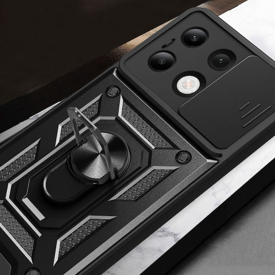 Techsuit Camshield Back Cover Πλαστικό / Σιλικόνης Ροζ Χρυσό (Redmi Note 13 4G)