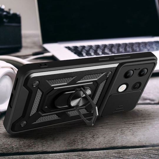 Techsuit Camshield Back Cover Πλαστικό / Σιλικόνης Ροζ Χρυσό (Redmi Note 13 4G)