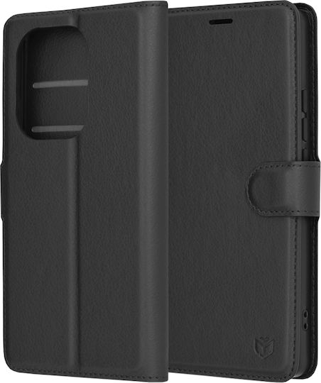 Techsuit Book Δερμάτινο Μαύρο (Redmi Note 13 Pro 4G / Poco M6 Pro 4G)