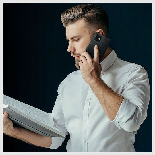 Techsuit Book Σιλικόνης Μαύρο (Moto G84)