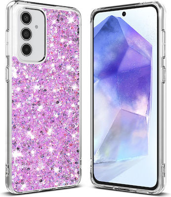 Techsuit Back Cover Plastic / Silicone Purple (Galaxy A55)