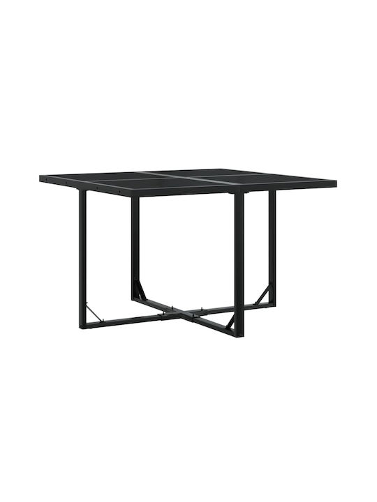 Set Sala De Mese Pentru Exterior 5 Piese Negru