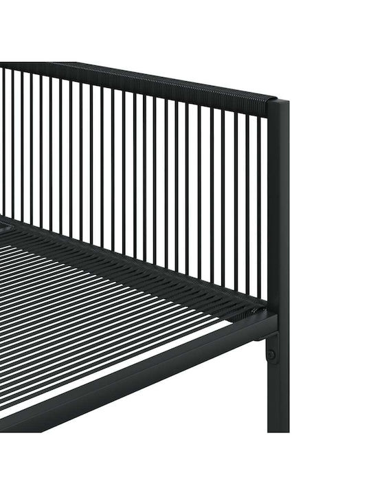 Set Sala De Mese Pentru Exterior 5 Piese Negru