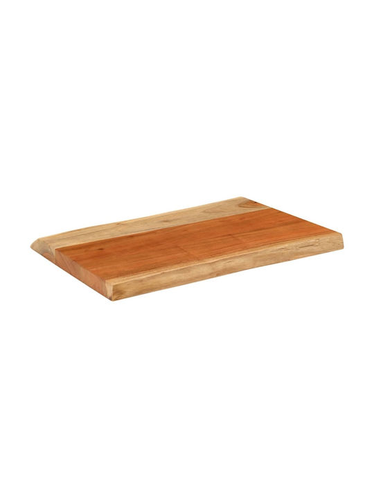 vidaXL Dreptunghiulară Suprafața mesei din Lemn Masiv Maro 60x40x3.8cm 370632 1buc