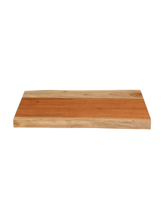 vidaXL Dreptunghiulară Suprafața mesei din Lemn Masiv Maro 60x40x3.8cm 370632 1buc