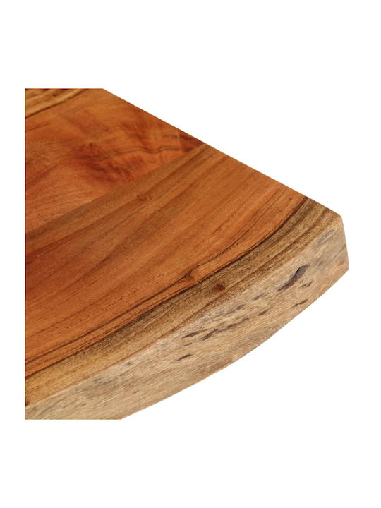 vidaXL Dreptunghiulară Suprafața mesei din Lemn Masiv Maro 60x40x3.8cm 370632 1buc