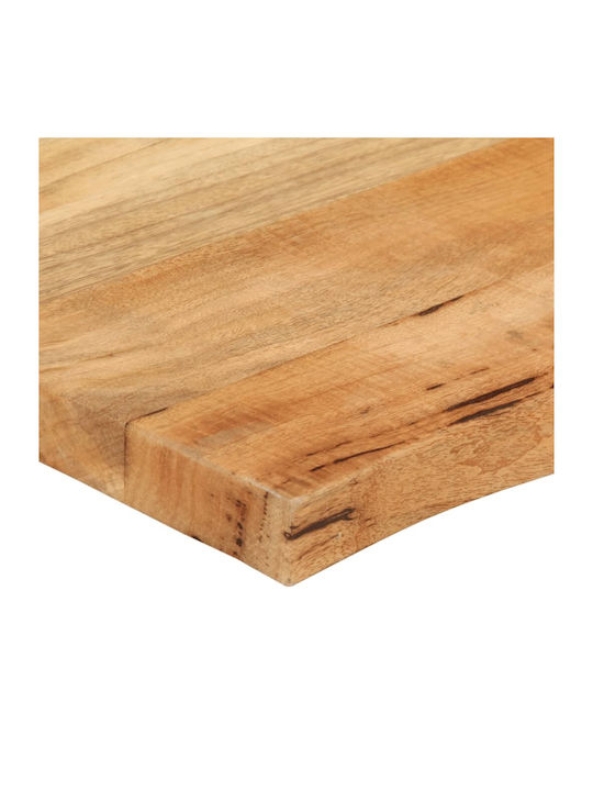 vidaXL Square Table Surface made of Solid Wood Mango 80x80x2.5cm 370722 1pcs