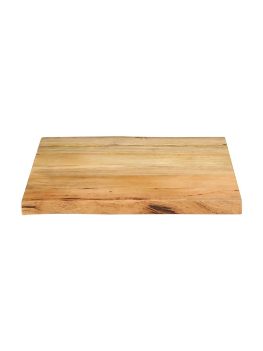 vidaXL Square Table Surface made of Solid Wood Mango 80x80x3.8cm 370746 1pcs