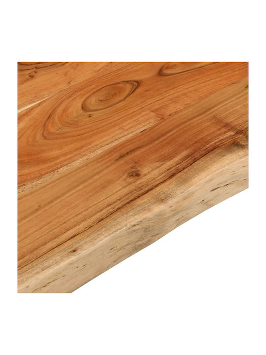 vidaXL Rectangular Table Surface made of Solid Wood Brown 70x60x3.8cm 370643 1pcs