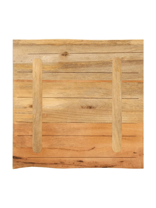 vidaXL Square Table Surface made of Solid Wood Mango 80x80x3.8cm 370746 1pcs