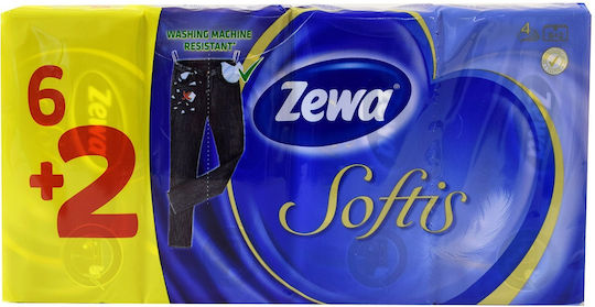 Zewa Softis Classic 8 Packs Pocket Tissues 4 Ply