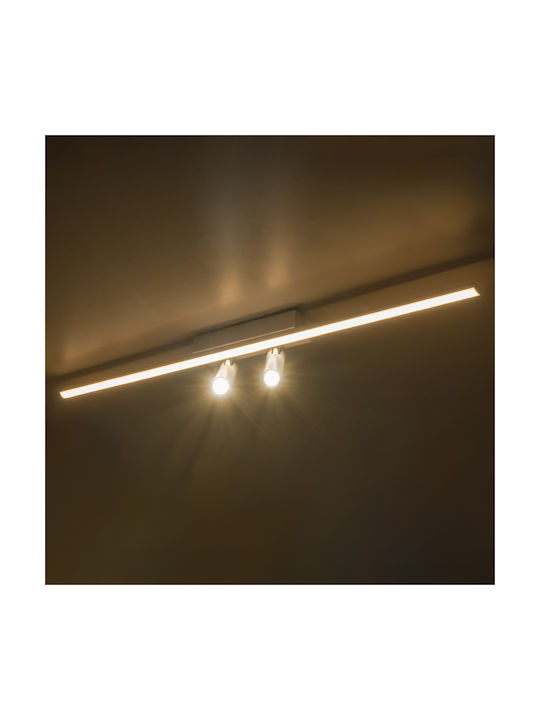 Inlight Единично LED Регулируемо бяло Спот в Бял Цвят