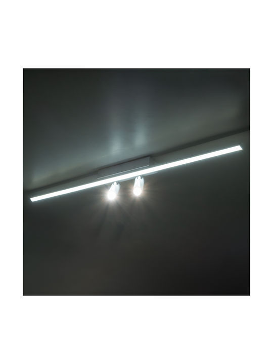 Inlight Единично LED Регулируемо бяло Спот в Бял Цвят