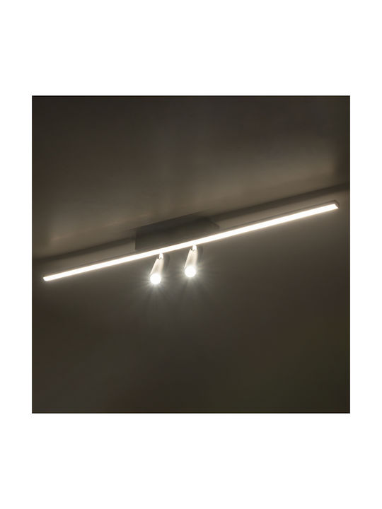 Inlight Monos LED Bianco reglabil Spot în Culoare Negru