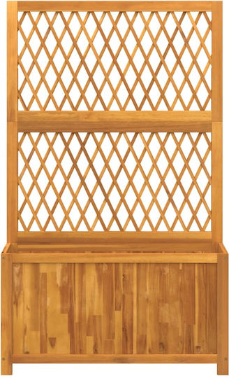vidaXL Solid Acacia Wood Pot Wooden Cascade 100x32x165cm.