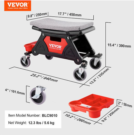 Vevor DSNHXCD300BYRE1RIV0 Work Stool