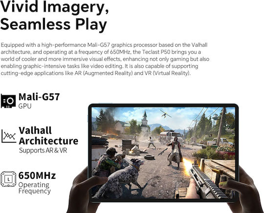 Teclast P50 4G 11" Tablet (6GB/128GB) Μπλε