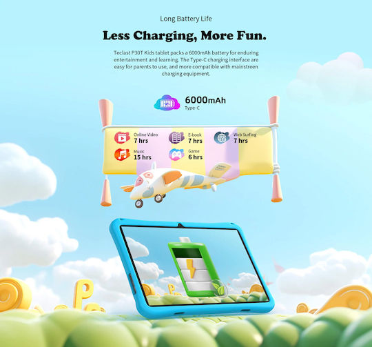Teclast P30T Kids 10.1" Tablet (4GB/64GB) Μπλε
