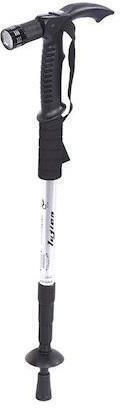 Telescopic Aluminum Trekking Pole with 3 Sections 138339 Silver