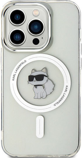 Karl Lagerfeld Choupette MagSafe Umschlag Rückseite Silikon / Kunststoff Transparent (iPhone 14 Pro Max)