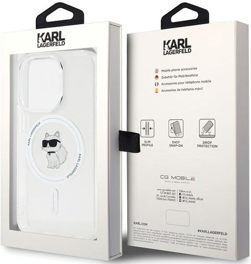 Karl Lagerfeld Choupette MagSafe Umschlag Rückseite Silikon / Kunststoff Transparent (iPhone 14 Pro Max)