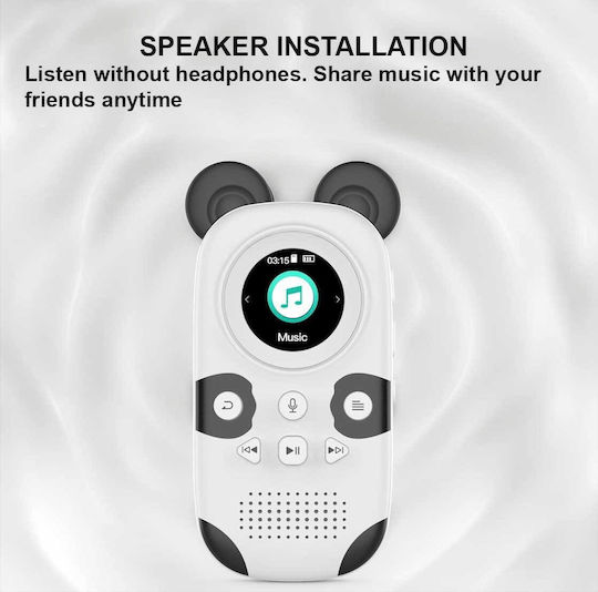 Ruizu X31 MP3 Player (16GB) with TFT Screen 1.5" White