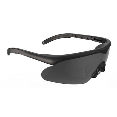 Swiss Eye Shooting Glasses Raptor Set of 3 Lenses with Anti-Scratch Coating, Anti-Glare & UV Protection Black