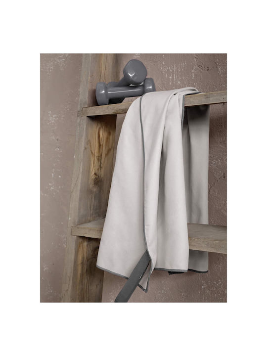 Nima Riva Microfiber Beige Gym Towel 50x90cm