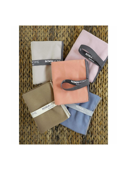 Nima Riva Microfiber Beige Gym Towel 50x90cm