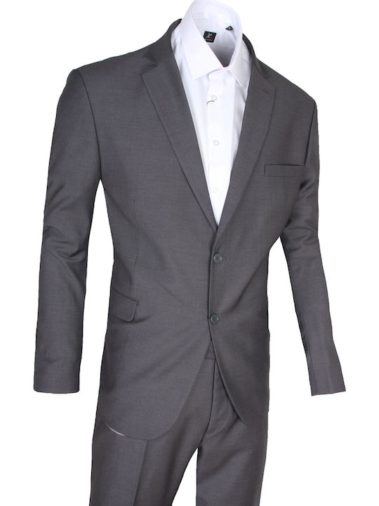 Men's Winter Suit Jacket Regular Fit Gray