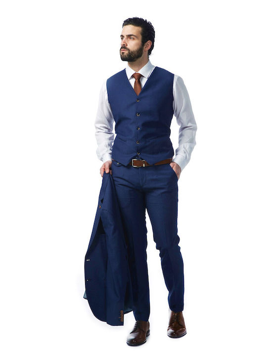 Mezzo Uomo Men's Vest Navy Blue