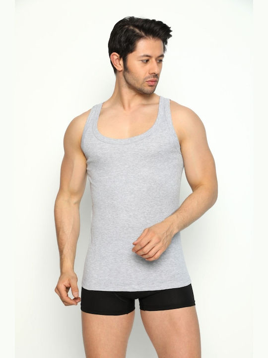 Tricou De Corp Fără Mâneci Pentru Bărbați Gri
